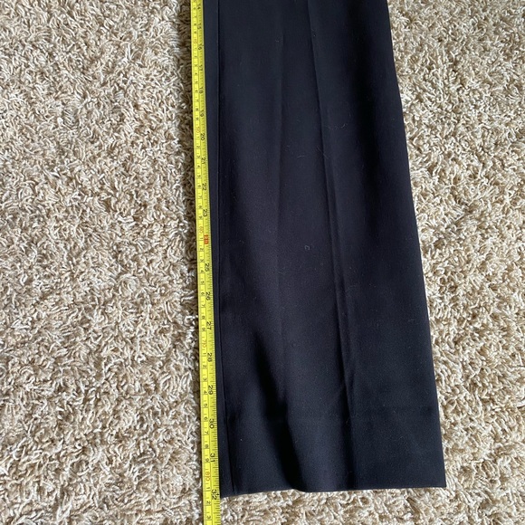 White House black market seasonless flare leg black pants trousers slacks 4R - Picture 6 of 8